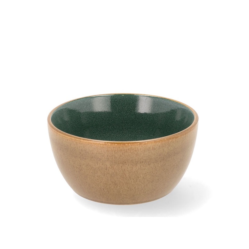 Bowl Wood 14 cm Wood/Forest Stoneware