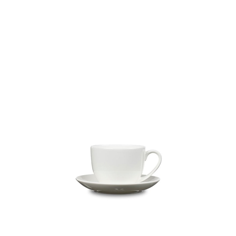 Cup with saucer white porcelai