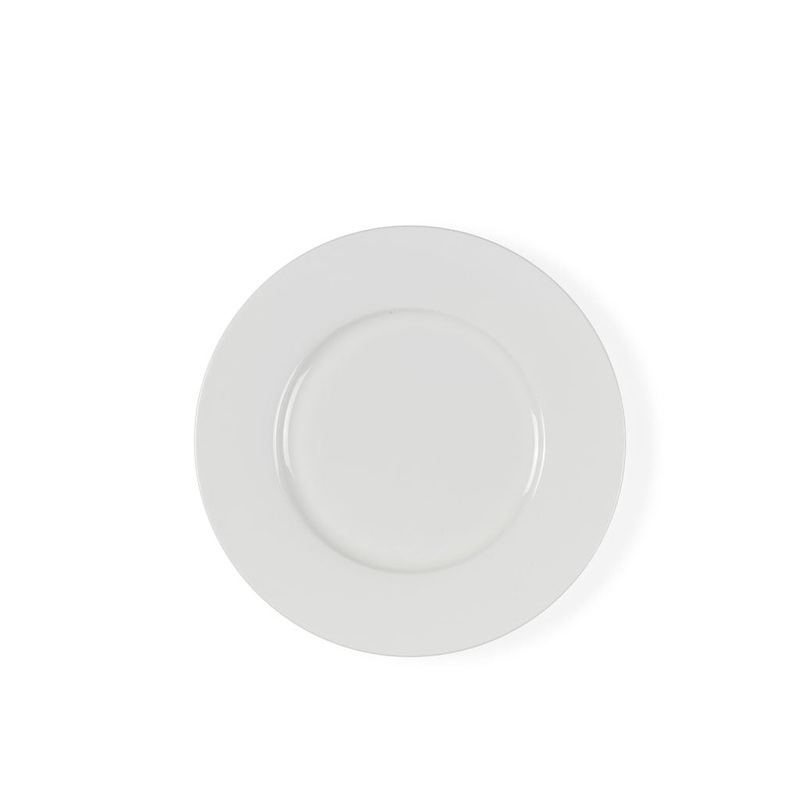 Dessert Plate 22cm White Porcelain