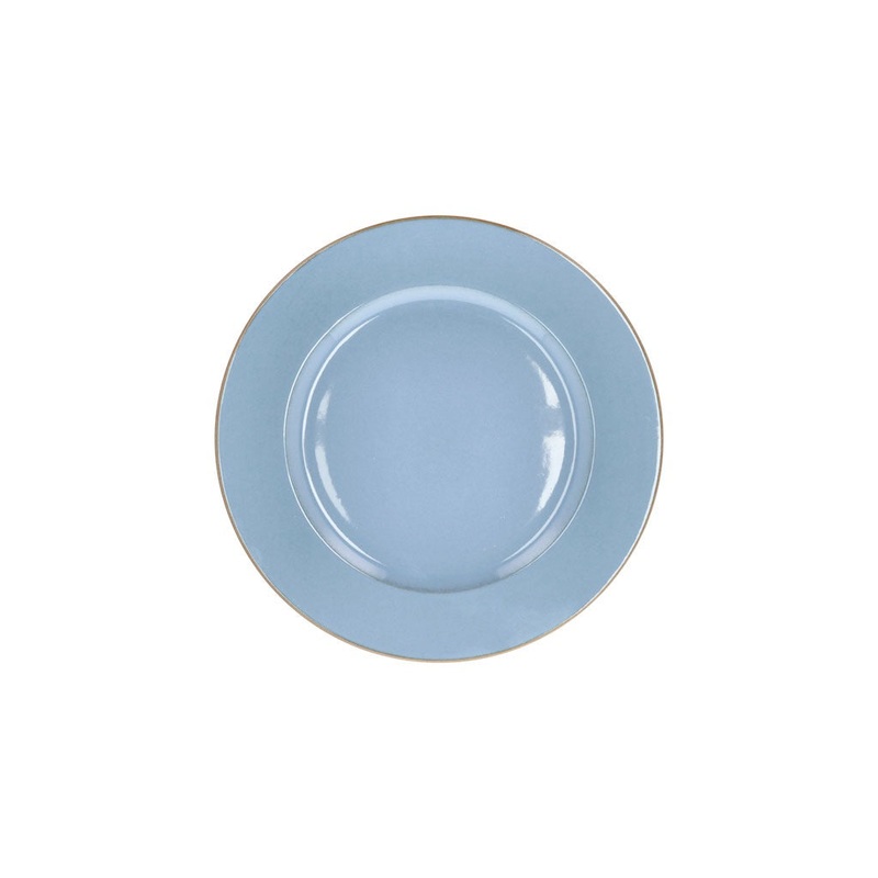 Dinner plate Wood 27 cm Wood/Ocean Stoneware
