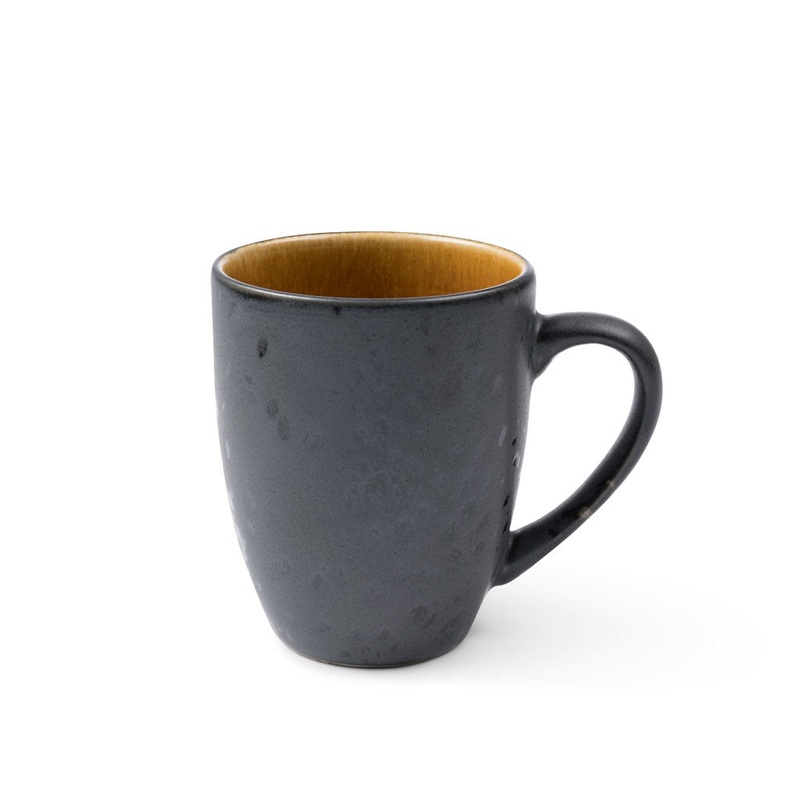 Mug 30cl black/amber BITZ