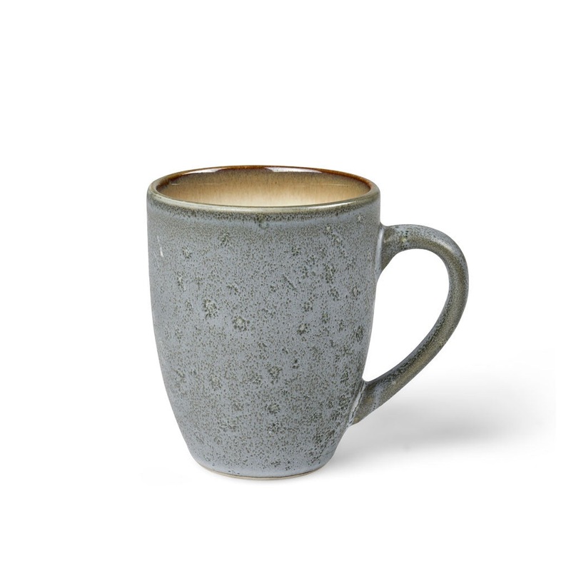 Mug 30cl grey/cream BITZ