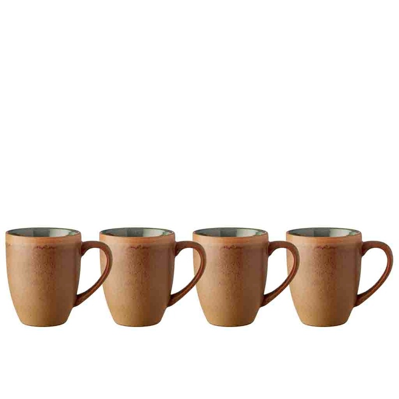 Mug Wood 30 cl 4 pcs Wood/Forest Stoneware