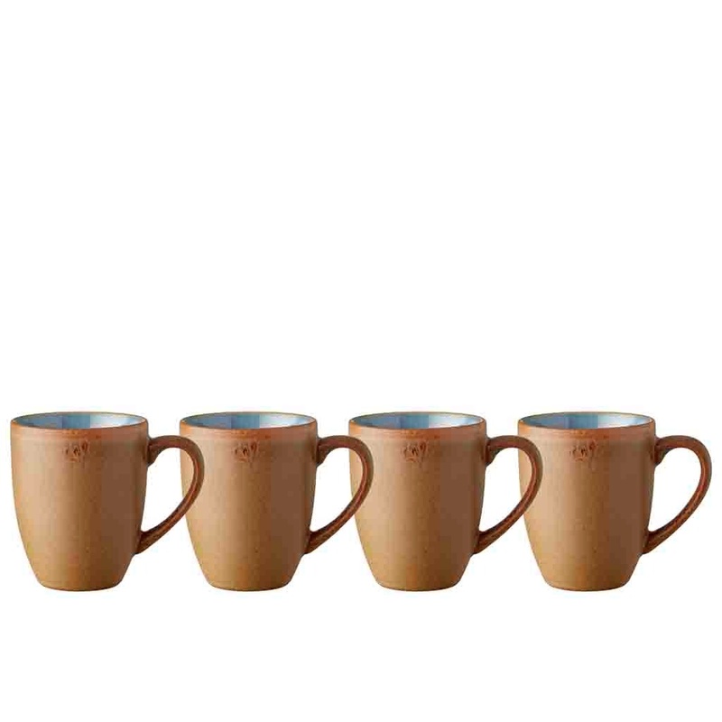 Mug Wood 30 cl 4 pcs Wood/Ocean Stoneware