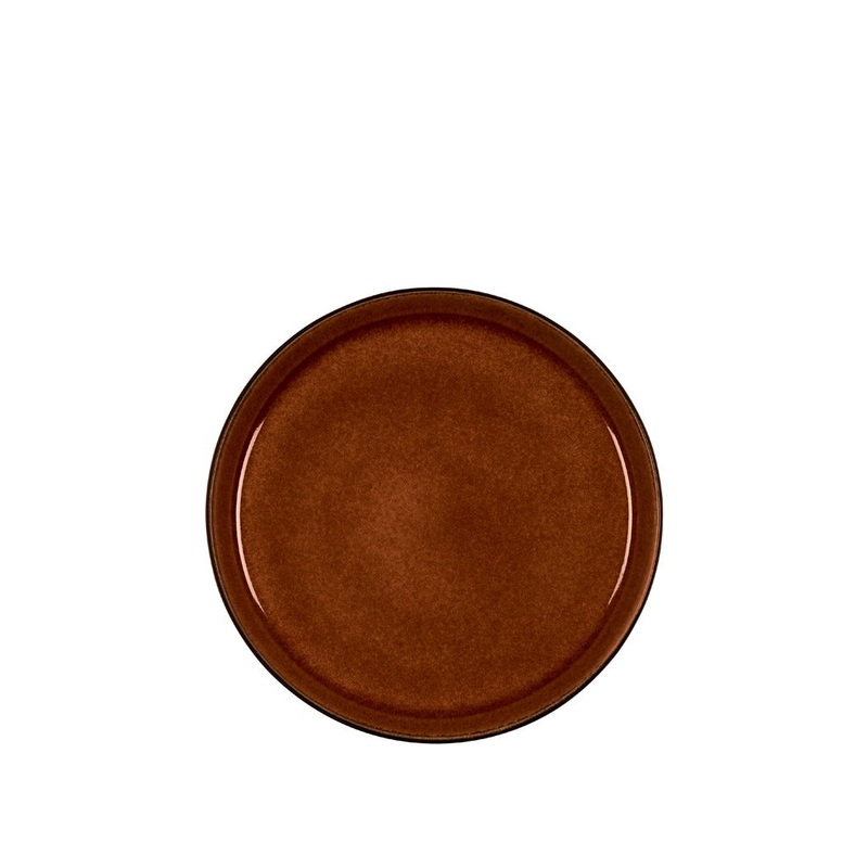 Plate Gastro 21cm Black/Amber BITZ