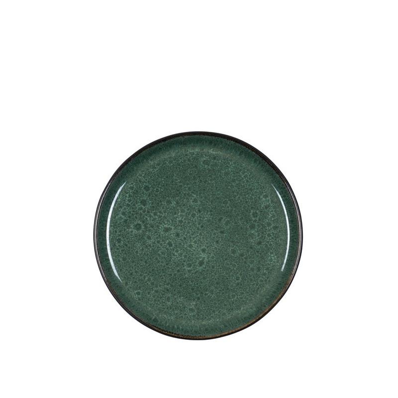 Plate Gastro 21cm Black/Green BITZ