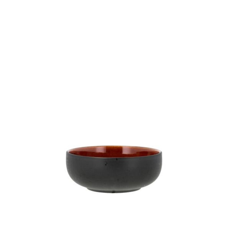 Poke/ramen bowl 18 cm Black/Amber Stoneware