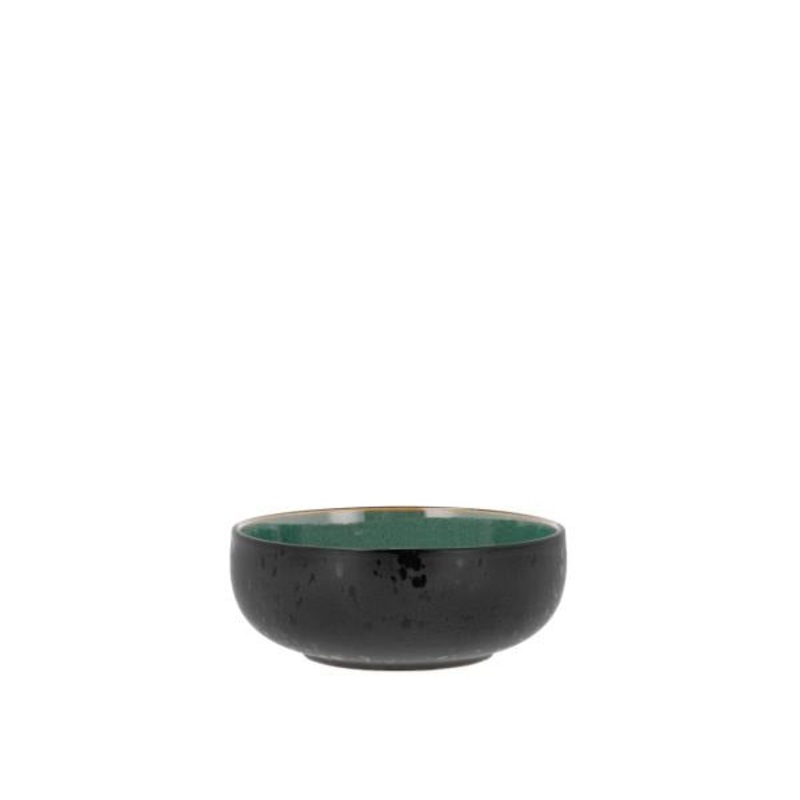 Poke/ramen bowl 18 cm Black/Green Stoneware