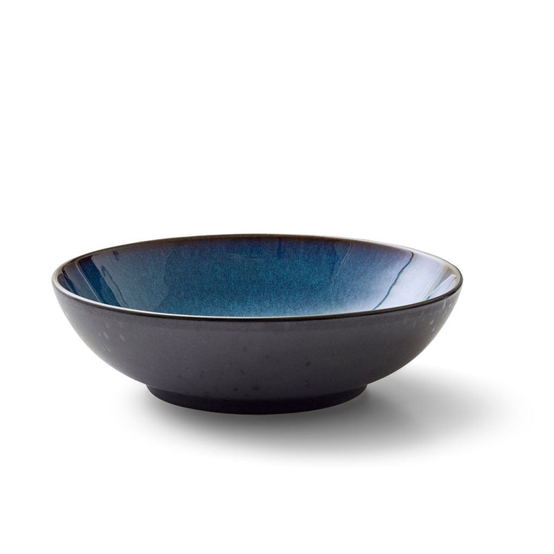 Salad bowl 24cm black/darkblue BITZ