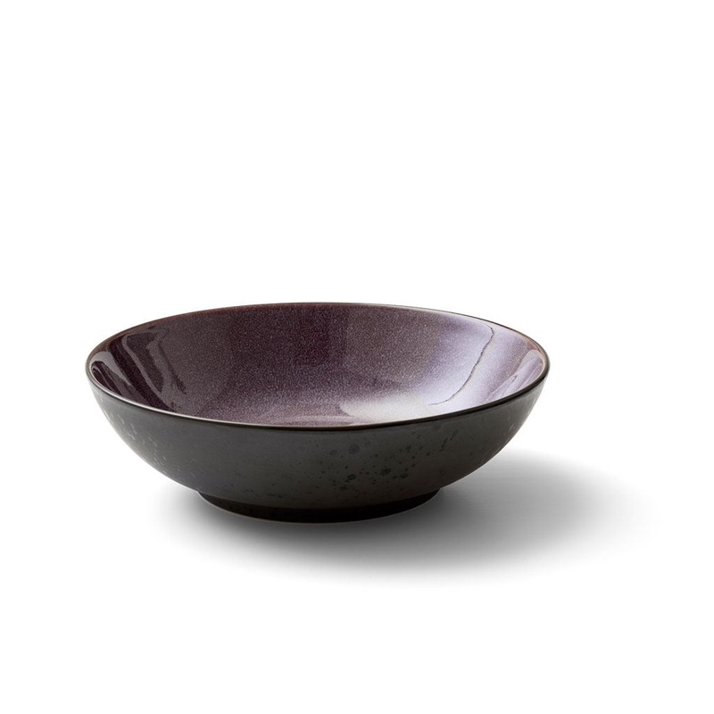 Salad bowl 24cm black/lilac BITZ