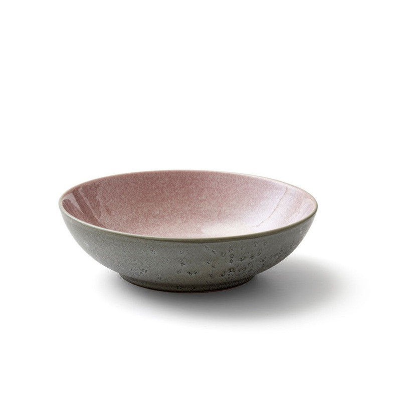 Salad bowl 24cm Grey/Light pink BITZ