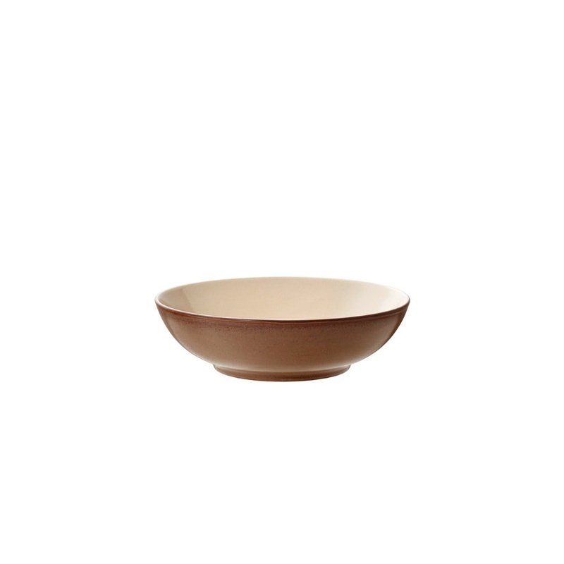 Salad bowl Wood 24 cm Wood/Sand Stoneware