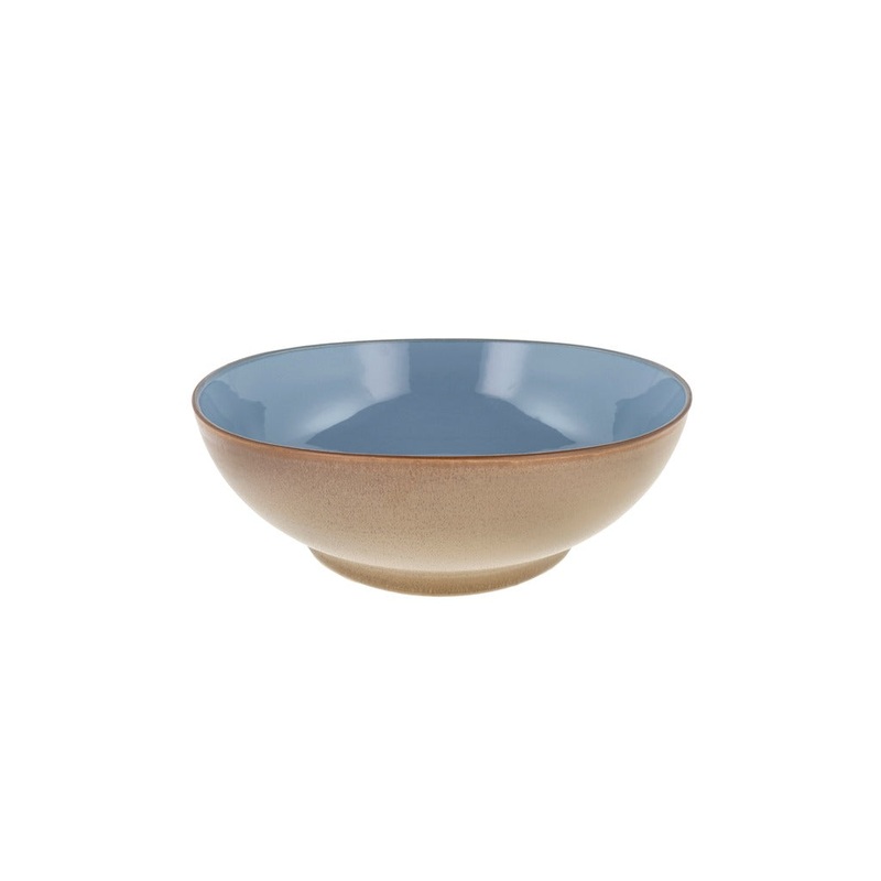Salad bowl Wood 30 cm Wood/Ocean Stoneware