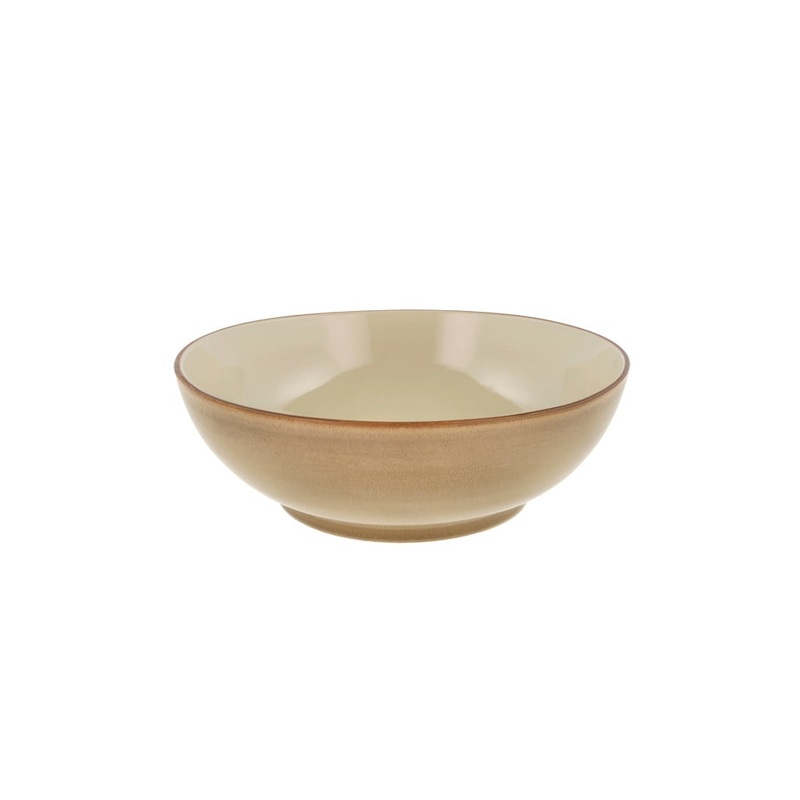 Salad bowl Wood 30 cm Wood/Sand Stoneware