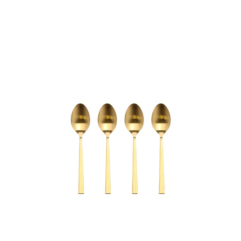 Tea spoon 14,2 cm 4 pcs Brass