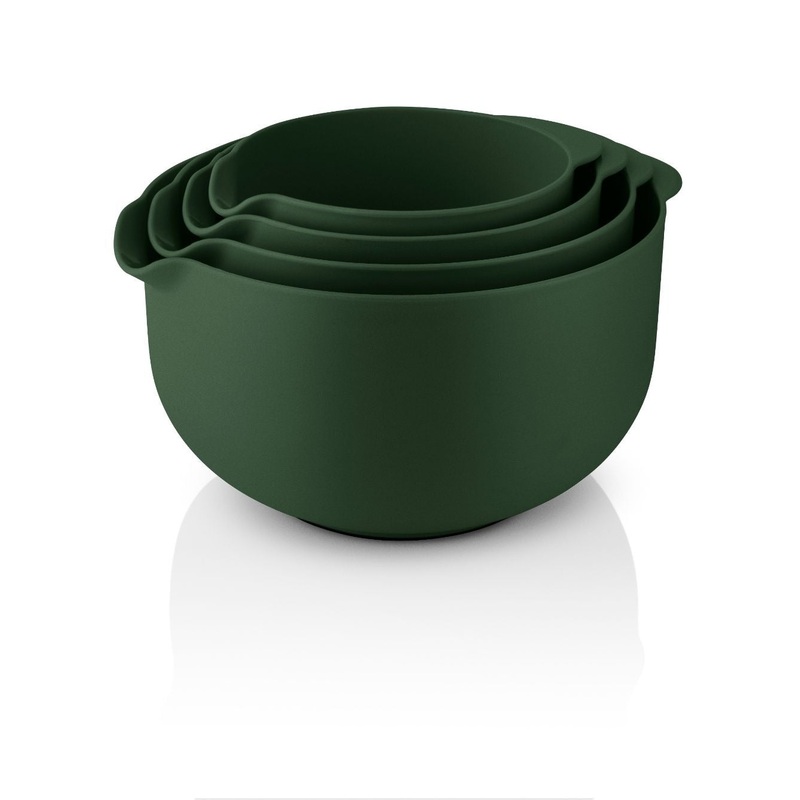 Eva mixing bowl set 4 pcs. Emerald green