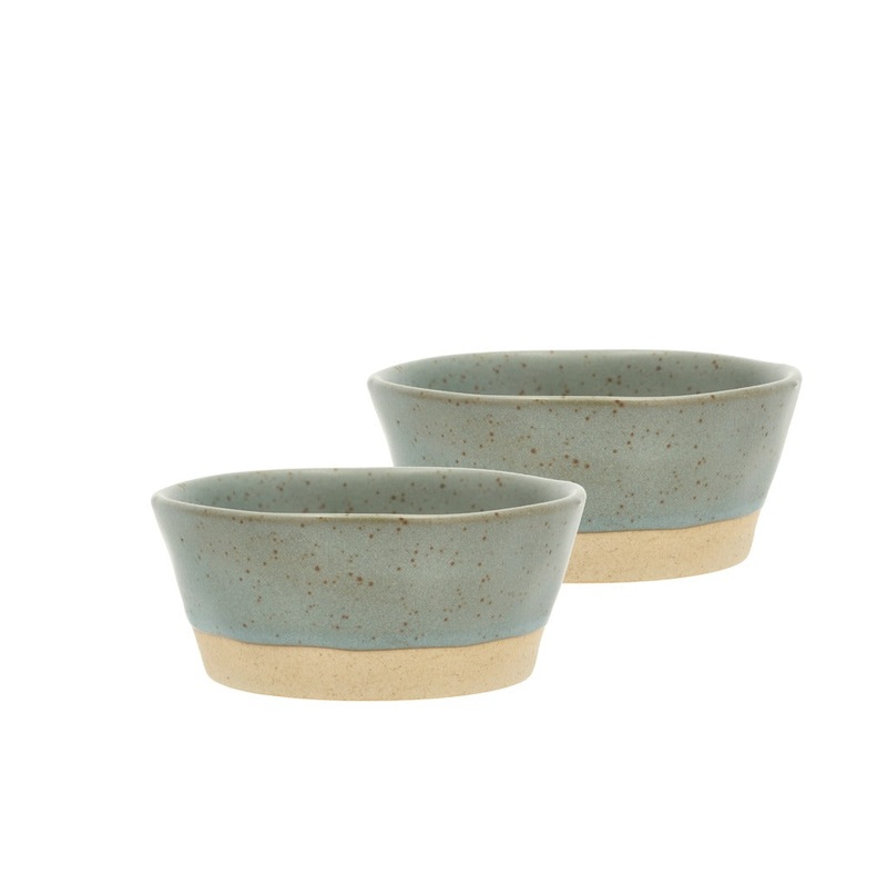 Bowl Evig 10 x 4.3 cm 2 pcs Green Porcelain