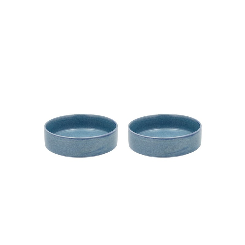 Bowl Fjord 0.45 liter 2 pcs Blue Porcelain