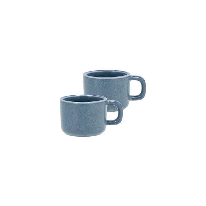 Espresso cup Fjord 0,1 liter 2 pcs Blue Porcelain