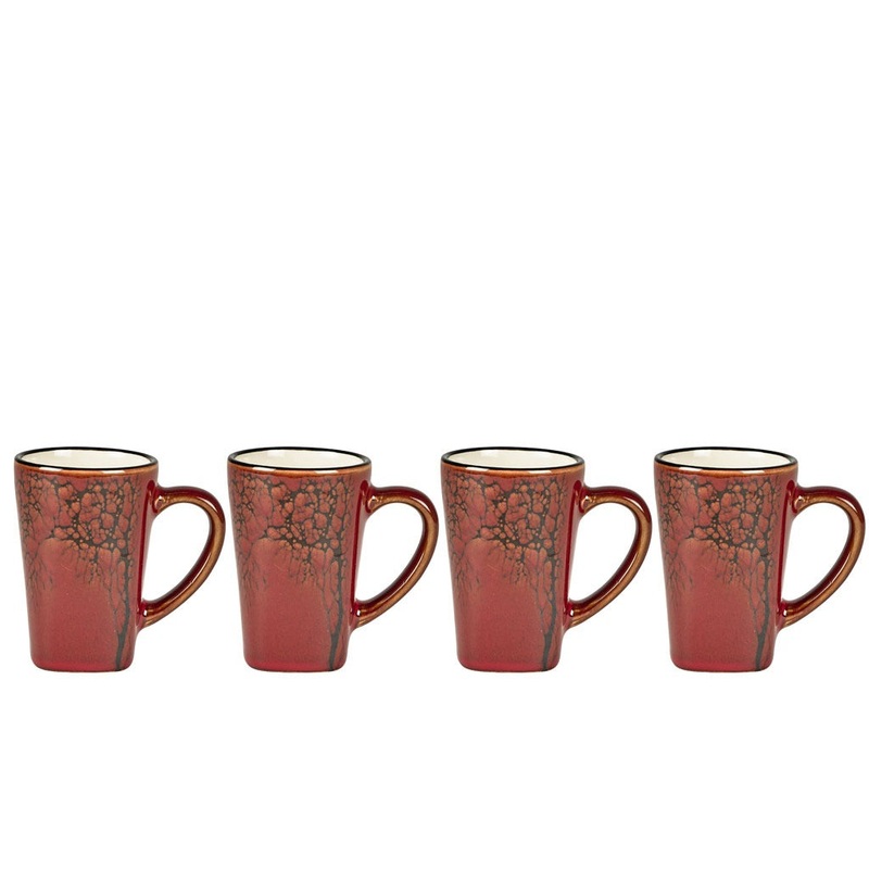 Espresso cup Hela 0.1 liter 4 pcs Amber Stoneware