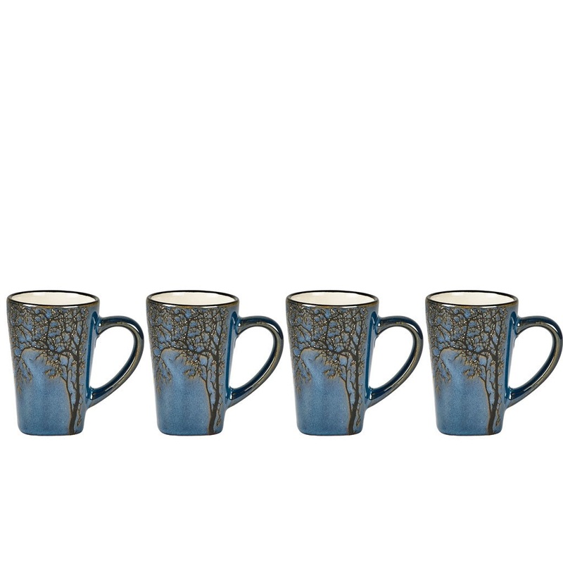 Espresso cup Hela 0.1 liter 4 pcs Dark blue Stoneware