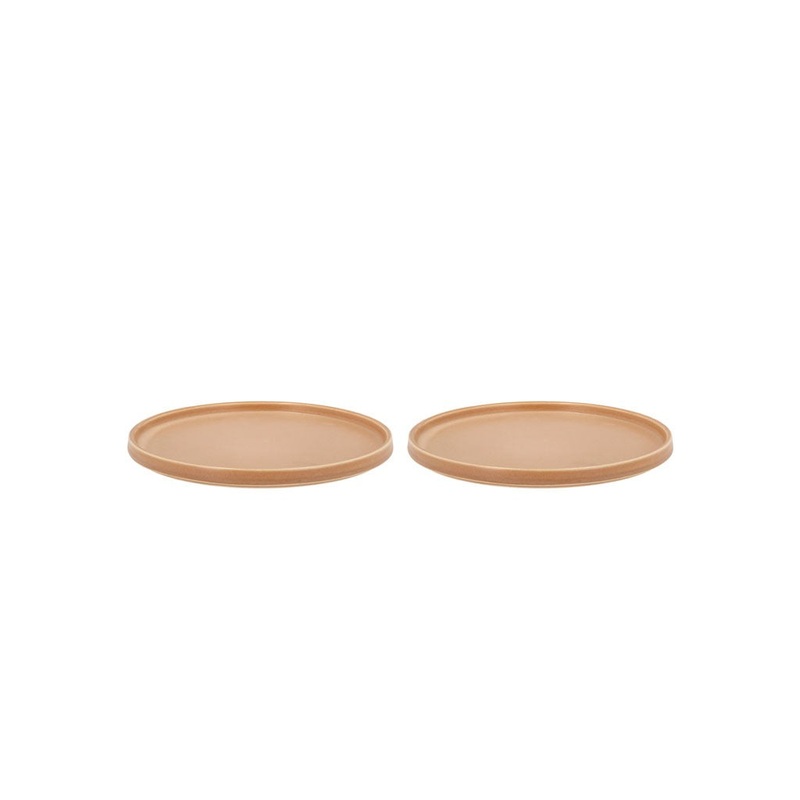 Lunch plate Fjord 20.5 cm 2 pcs Cream Porcelain