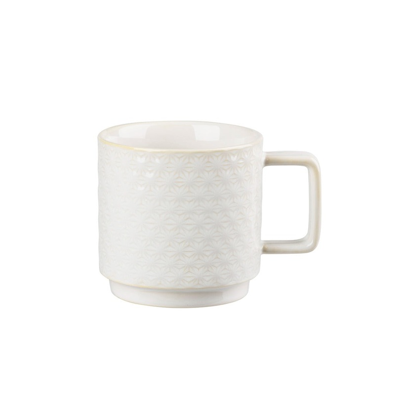 Mug Elstra 0.5 liter Stoneware Offwhite ass.