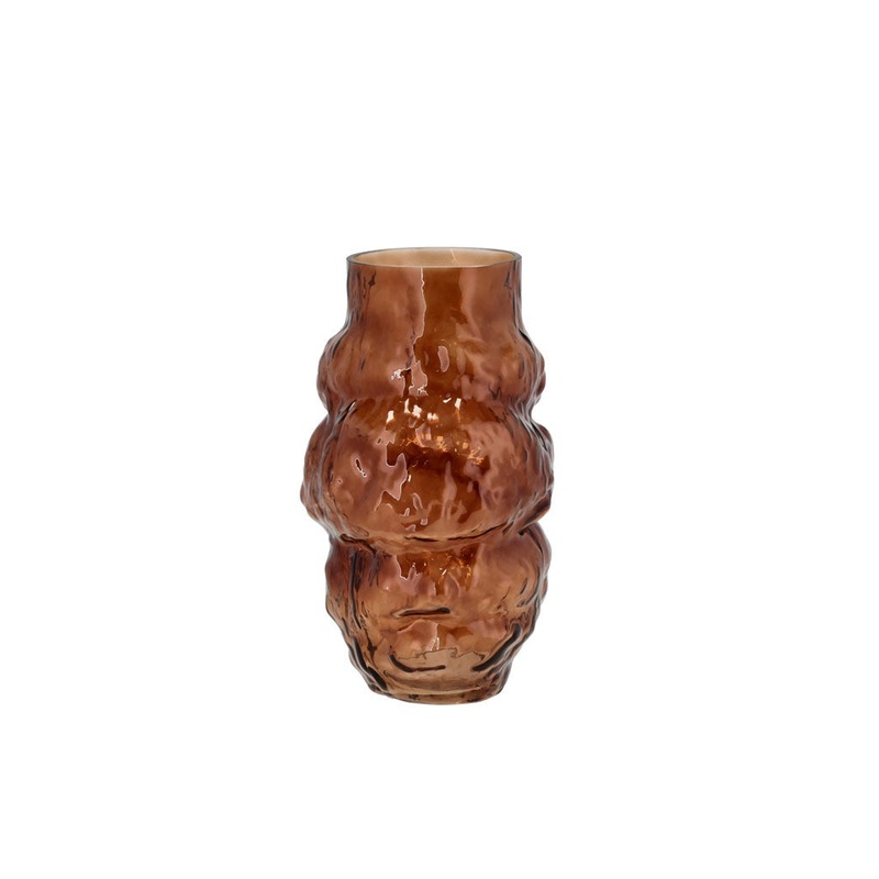 Vase Baks D17.5 x 30 cm Brown Glass