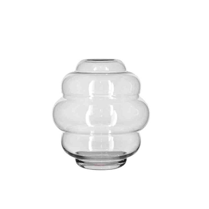 Vase Bubble 25 x 27,5 cm Clear Glass