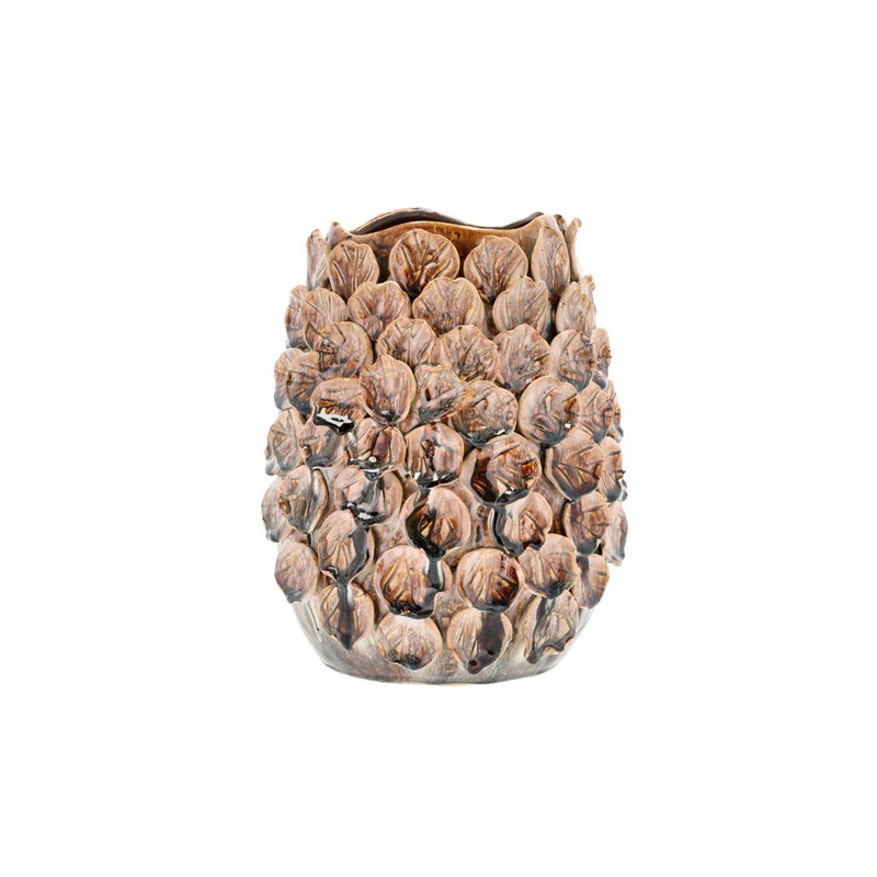 Vase/Flowerpot Aug H29,5 cm Major Brown Stoneware