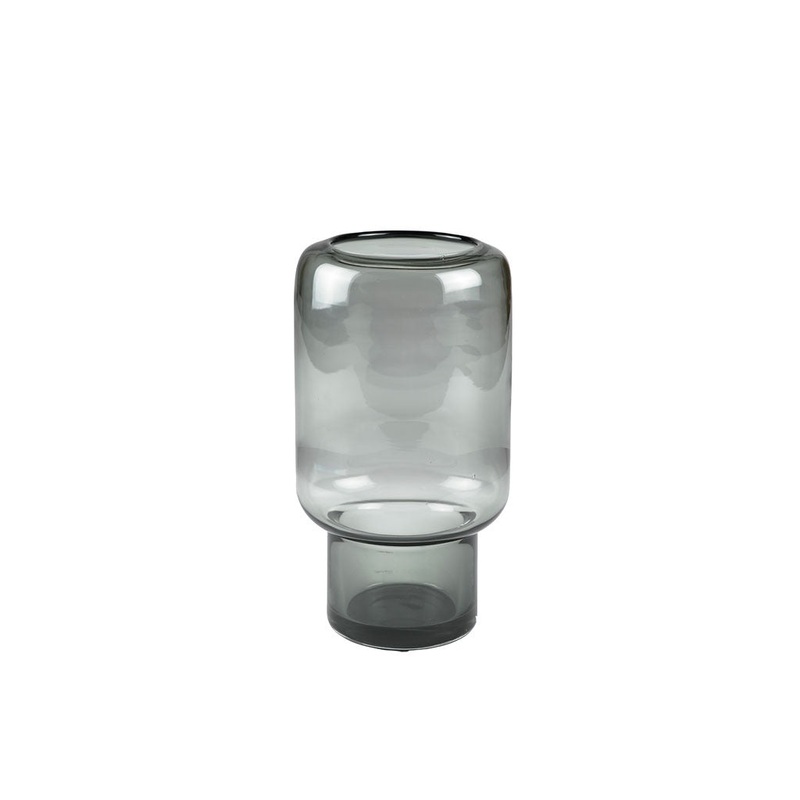 Vase Hoej 14x26 Grey Glass