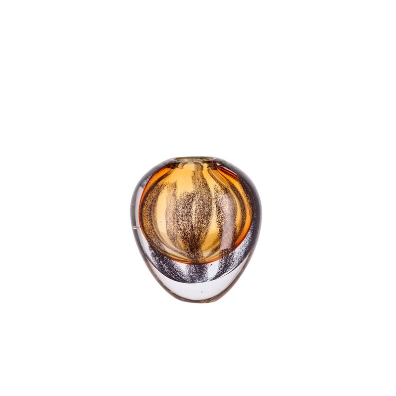 Vase Otea D12,5 x 14 cm Brown/Black Glass