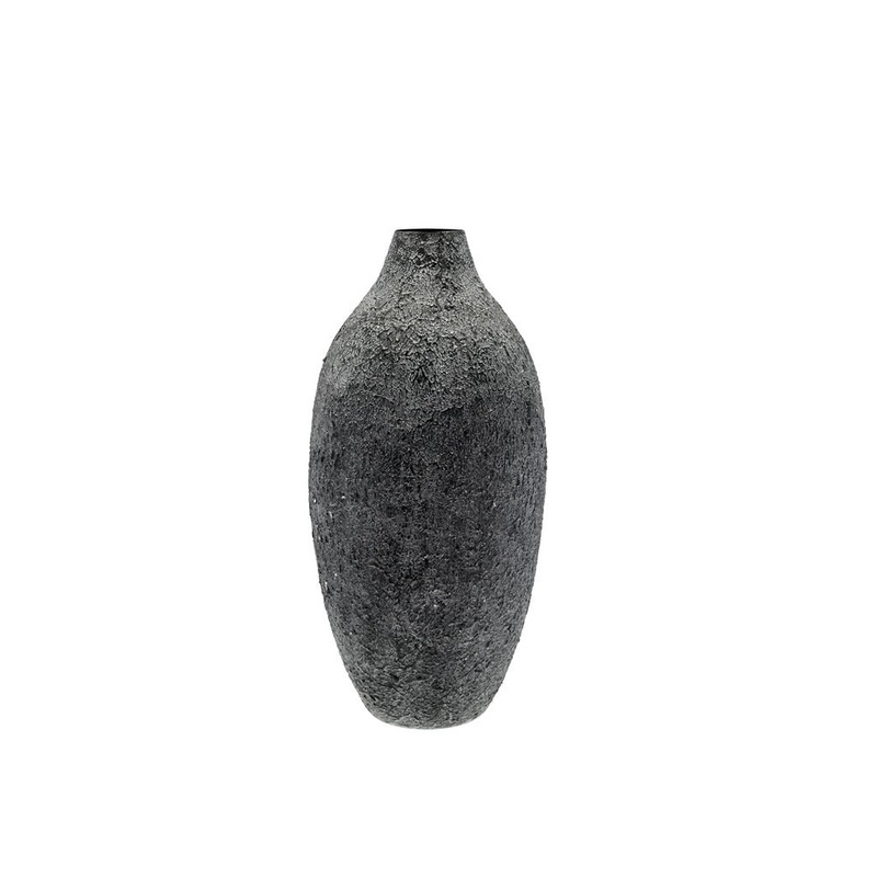 Vase Torden 30 x 62.5 cm Black Iron