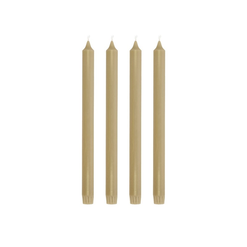 Crowntop candle Aia 30 cm 4 pcs Sand Stearin