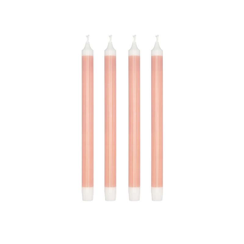 Crowntop candle Styles 29 cm 4 pcs Red Stearin