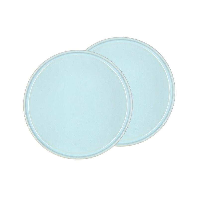 Dessert plate Allure 17 cm 2 pcs Light blue Stoneware