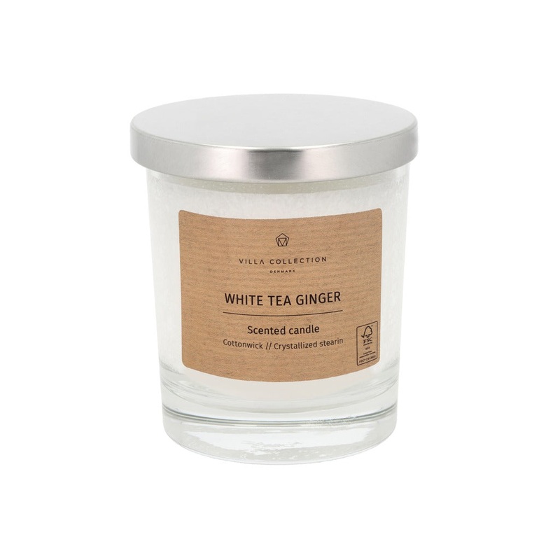 Fragrance candle Kras D8.5 x 10 cm White Stearin