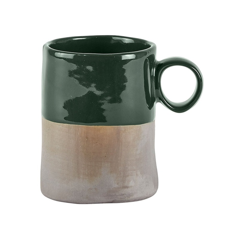 Mug Alta Stoneware Darkgreen/Grey 0.3l