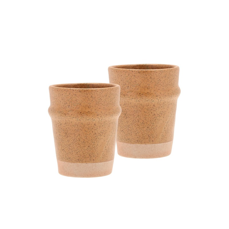 Mug Evig 0.35 liter 2 pcs Amber Porcelain