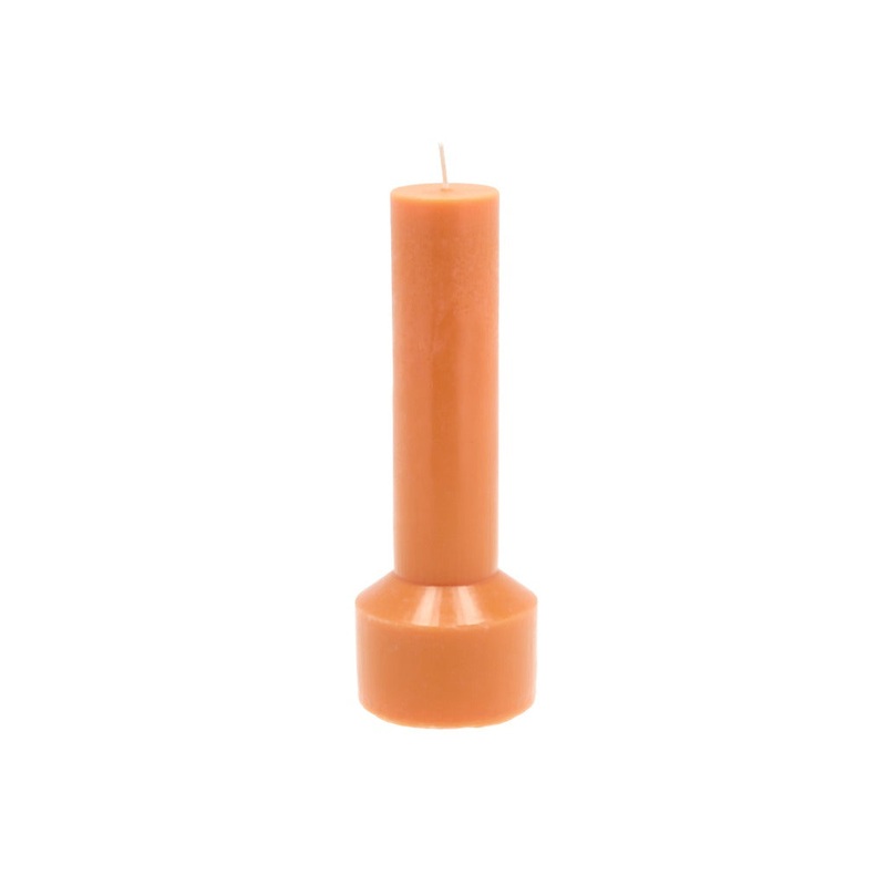 Pillar candle Styles D7x20 cm Amber Paraffin/Stearin