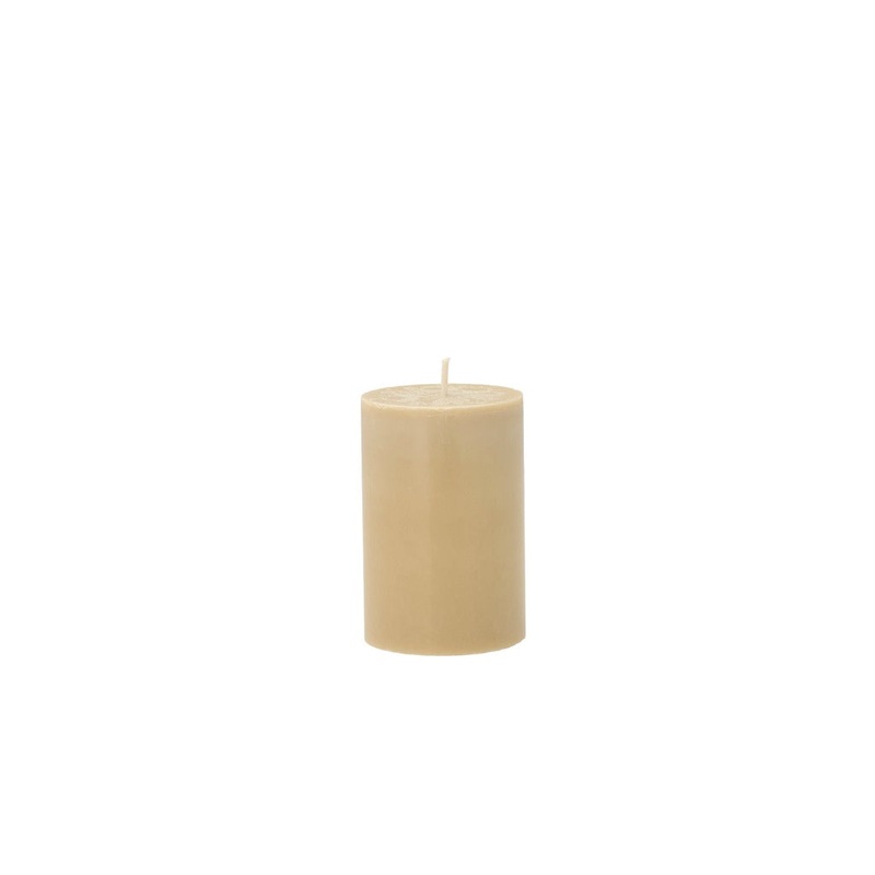 Pillar candle Trae D6 x 9 cm Camel 100% Stearin