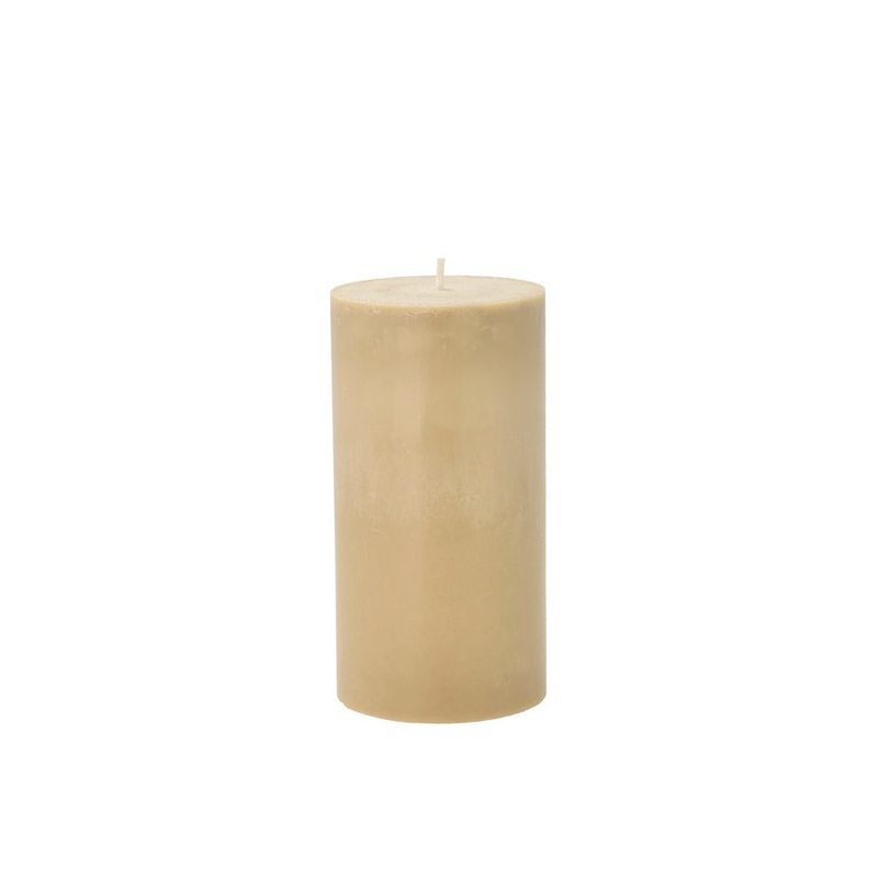 Pillar candle Trae D7.8 x 15 cm Camel 100% Stearin