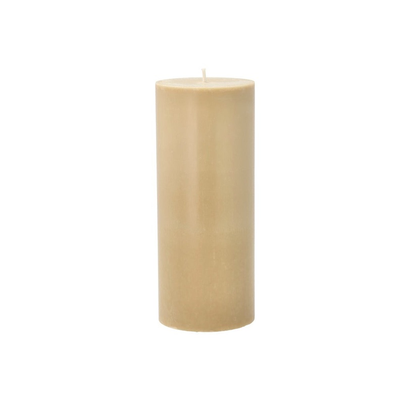 Pillar candle Trae D7.8 x 19 cm Camel 100% Stearin