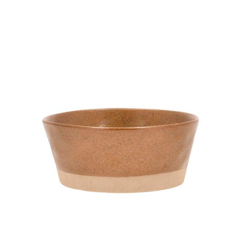 Serving bowl Evig 19 x 8.5 cm Amber Porcelain