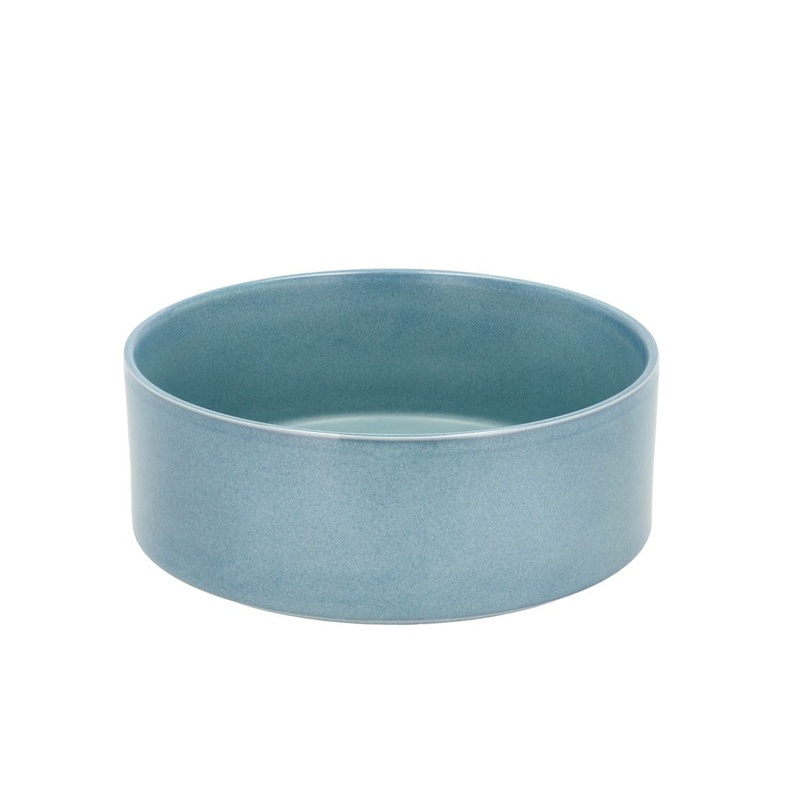 Serving bowl Fjord 24.3 x 9 cm Blue Porcelain