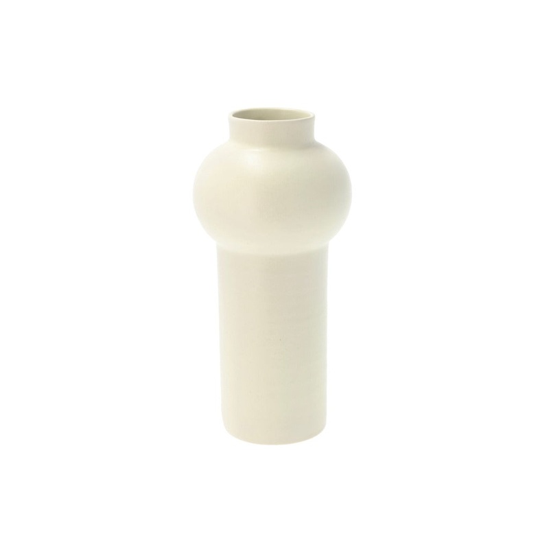 Vase Rost 14 x 30 cm Offwhite Stoneware