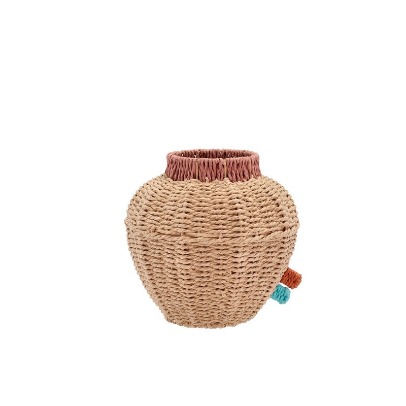 Vase with glass container Styles 21 x 21 cm Nature Paper