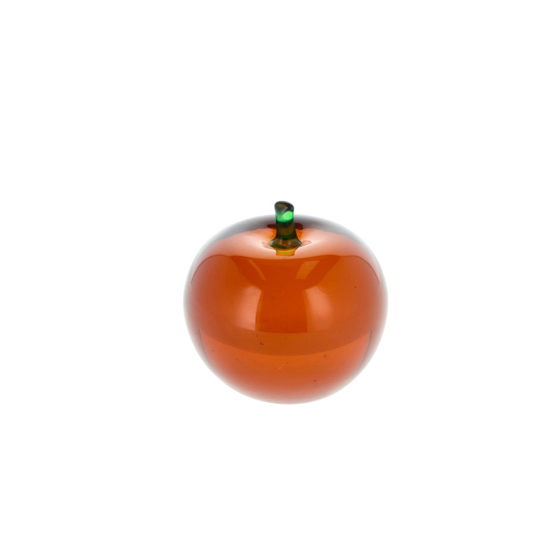 Apple Harvest 7.5 x 7.5 cm Amber Glass