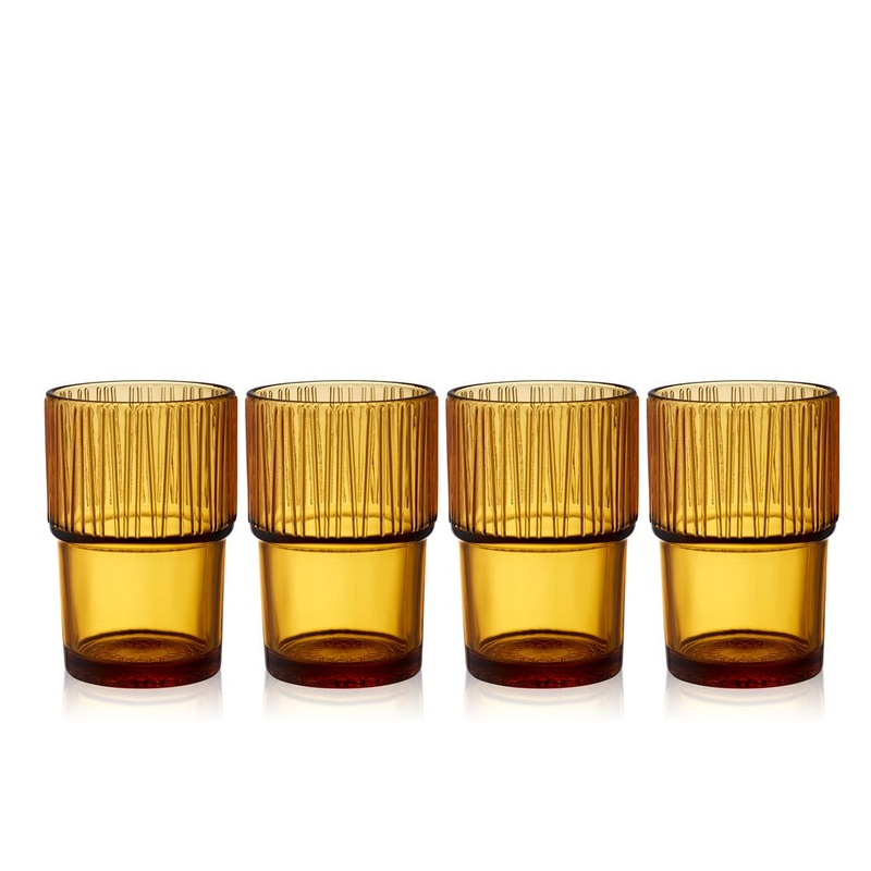 Caf glass Kusintha 38 cl 4 pcs Amber