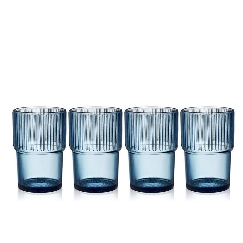 Caf glass Kusintha 38 cl 4 pcs Blue